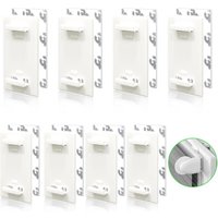 Jalousiebefestigung ohne Bohren Rollo ohne Bohren Vorhangbefestigung ohne Bohren, 8 Stück Vorhangaufhänger ohne Bohren von ODIPIE