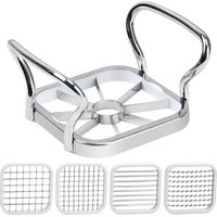 Kartoffelschneider, 5-in-1-Edelstahl-Kartoffelfruchtschneider, Häcksler, Zerkleinerer, Vakuum-Inox-Kartoffeln, geschnittene Birnen von ODIPIE