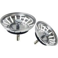 Odipie - Küchenspüle-Sieb, Spülbecken-Sieb-Stopper-Filter, Edelstahl-Spülbecken-Abtropfgestell für Ihre Küche, Badezimmer, Durchmesser 79 mm (2 von ODIPIE