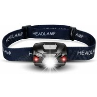 LED-Stirnlampen, per USB wiederaufladbare, wasserdichte IP65-Stirnlampe mit zoombarem Arbeitslicht, Taschenlampe mit 4 Modi für den Außenbereich. von ODIPIE