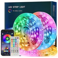 LED Strip, RGB LED Streifen 15M, LED Lichterkette mit Fernbedienung und APP, Musik Sync, Timer-Einstellung und Dimmbar Farbwechsel, LED Band für LED Strip, RGB LED Streifen 15M, LED Lichterkette mit Fernbedienung und APP, Musik Sync, Timer-Einstellung und Dimmbar Farbwechsel, LED Band für von ODIPIE