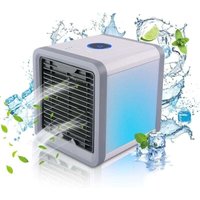 Mini-USB-wiederaufladbare tragbare Klimaanlage – USB-Ventilator mit Wassertank – 7-Farben-LED, Lufterfrischer – mobile Klimaanlage – Luftentfeuchter von ODIPIE
