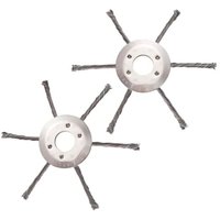 [NIEMALS VERWENDET] 2 x robuster Stahldraht-Rasentrimmerkopf – 230 mm Universal-Freischneider-Aufsatz für Benzin-Rasenmäher, langlebiges von ODIPIE