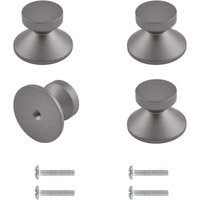 [NIEMALS VERWENDET] 4 STK Möbelknöpfe Modern Schrankknöpfe mit Schrauben Türknopf für Schrank Küchenknöpfe - Grau von ODIPIE