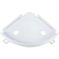 [NIEMALS VERWENDET] Badezimmer-Eckregal, Duschablage mit Saugnapf, Bad-Aufbewahrungsregal, Eck-Wandhalterung, Shampoo, Dusche, von ODIPIE