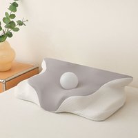 [NIEMALS VERWENDET] Ergonomisches Nackenkissen, 2-in-1 Memory Foam-Kissen, für Seiten-, Rücken- und Bauchschläfer, 63 x 42 cm x 9/12 cm von ODIPIE