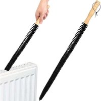 [NIEMALS VERWENDET] Heizkörperbürste mit langem, flexiblem Holzstiel - Bürste mit weichen Borsten (65 cm) von ODIPIE