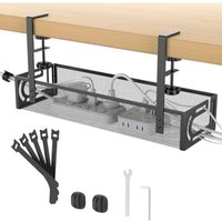 [NIEMALS VERWENDET] Kabelmanagement-Tablett für den Schreibtisch, ohne Bohren, Kabelablage mit Klemme für Schreibtisch-Kabelmanagement, von ODIPIE
