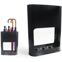 [NIEMALS VERWENDET] Schirmständer, Regenschirmständer 4 Slots, Schirmhalter mit Abnehmbarer Abtropfschale, Kunststoff Regenschirm Halter für von ODIPIE