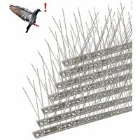 [NIEMALS VERWENDET] Taubenspike aus Edelstahl, 6,6 Meter, 20 Stück, Vogelspikes zum Verscheuchen von Krähen, Spatzen, Katzen, tierfreundlich von ODIPIE