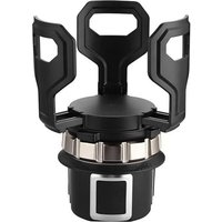 Niemals verwendet] Verstellbarer Getränkehalter fürs Auto, Flaschenhalter fürs Auto mit verstellbarem elastischem Clip an der Unterseite, von ODIPIE