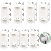 [NIEMALS VERWENDET] Jalousiebefestigung ohne Bohren Rollo ohne Bohren Vorhangbefestigung ohne Bohren, 8 Stück Vorhangaufhänger ohne Bohren von ODIPIE