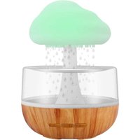 Nachtlicht-Zen-Brunnen-Diffusor für ätherische Öle, Mikro-Luftbefeuchter mit Regenwolke und Wassertropfen-Sound für Aromatherapie, Büro, Schlaf, von ODIPIE