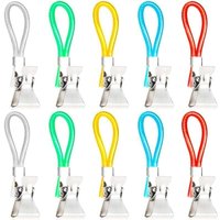 Niemals verwendet] 10 Stück Handtuch-Clip, Geschirrtuch-Haken, Küchenhandtuch-Clip, mehrfarbige Handtuch-Clips, hängende Küchen-Clips aus Metall, für von ODIPIE