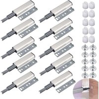 Odipie - niemals verwendet] 10 Stück Push-to-Open-Magnet, Push-to-Open-Magnetverschluss für Schranktüren, Stoßdämpferpuffer, öffnet und schließt mit von ODIPIE
