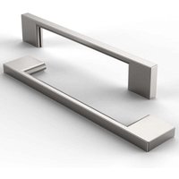 Odipie - niemals verwendet] 10 Stück Schubladengriffe Moderne Türgriffe Möbelgriffe für Schränke Kommode mit Schrauben Gebürstetes Nickel - 128mm von ODIPIE