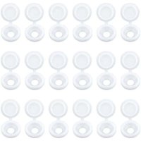 Odipie - niemals verwendet] 100 Stk Klapp Schraube Abdeckkappen Kunststoff Unterlegscheibe Flip Tops für Möbel Schränke Regale Weiß von ODIPIE