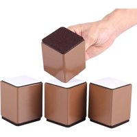 Niemals verwendet] 100 mm Möbelerhöhungen aus Stahl, robuste Bett- und Tischbeinerhöhungen, 4 Stück von ODIPIE