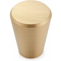 Niemals verwendet] 10er-Set Türknöpfe, massives reines Messing, Schrankknauf für Schränke, Schubladen und Schränke, goldfarben, 20 mm Kegel von ODIPIE