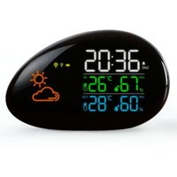 Niemals verwendet] 153 x 97 x 61 mm große funkgesteuerte Wetterstation mit Außen- und Innensensor, Temperatur, Wettervorhersage, Luftfeuchtigkeit, von ODIPIE