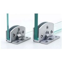 Odipie - niemals verwendet] 2er-Pack Schrankglastürscharniere aus Zinklegierung, Weinschranktürscharniere, Schrankglasklemme, kein Bohren erforderlich von ODIPIE