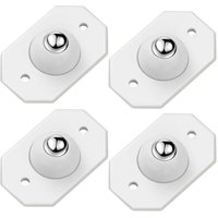 Odipie - niemals verwendet] 4 Stück selbstklebende Mini-Lenkrollen aus Edelstahl, 360° Mini-Silentrollen, drehbare Rotationsrolle für Mülleimer und von ODIPIE