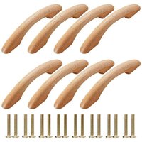Odipie - niemals verwendet] 8 Stück Schubladengriff aus Holz 96mm Möbelgriffe für Möbeltüren Kommoden mit Schrauben von ODIPIE