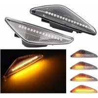 Odipie - niemals verwendet] Auto-Blinkerleuchte, dynamische LED-Blinker-Seitenmarkierungsleuchte für b-mw X3 F25 X5 E70 X6 E71 E72 (weiß) von ODIPIE
