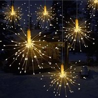 Niemals verwendet] Dekorative Feuerwerkslichter, Fernbedienung, Batteriekasten, Kupferdraht-Lichterkette, Explosions-LED-Feuerwerkslicht, IP65, von ODIPIE