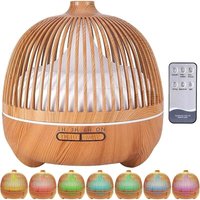 Niemals verwendet] Diffusor für ätherische Öle, 550 ml Ultraschall-Luftbefeuchter, Aromatherapie-Diffusor mit 7 Farben, elektrische von ODIPIE