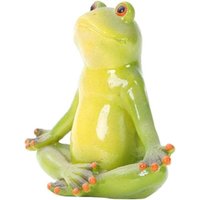 Niemals verwendet] Frosch Statue Harz Kleine 3D Figur mit Toilette Desktop Ornamente Tier Dekoration von ODIPIE