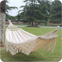 Odipie - niemals verwendet] Gartenhängematte, böhmische Makramee-Strickhängematte für 2 Personen, tragbare Anti-Roll-Hängematten geeignet von ODIPIE