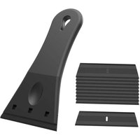 Niemals verwendet] Kunststoffschaber (groß) mit 10 Klingen (3 Zoll), zum Entfernen von Etiketten, Kleber, Farbe, Aufklebern und Abziehbildern, pla von ODIPIE