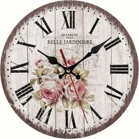 Odipie - niemals verwendet] Leise digitale Wanduhr mit römischen Ziffern für Wände, 12 Zoll leise, nicht tickende Quarzuhr, batteriebetrieben, rund, von ODIPIE