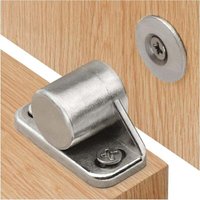 Odipie - niemals verwendet] Magnetriegel für Schranktüren, 4 Stück, silberfarben, Magnetriegel mit Schrauben, Magnetverschluss, Möbel, starker Magnet von ODIPIE