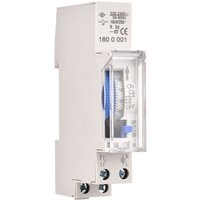 Niemals verwendet] Mechanischer 24-Stunden-Timer, 15-Minuten-Mindesttimer. Schienenmontage. Eingebauter Akku, SUL180a AC220–240 v, Grau – SUL180a von ODIPIE