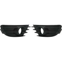 1 Paar Nebelscheinwerfer-Gitterabdeckung, Schwarz Frontstostangen-Nebelscheinwerfer-Grill ABS-Nebelscheinwerfer-Schutzabdeckung, Ersatz fr Citroen C4 von ODIPIE