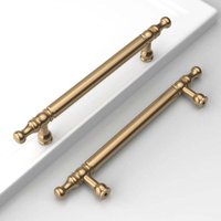 Odipie - 10 Stück Moderne Schrankgriffe 128mm Möbelgriffe für Kommode Küchenschränke Türgriffe mit Schrauben Gold von ODIPIE
