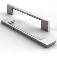 Odipie - 10 Stück Schubladengriffe Moderne Türgriffe Möbelgriffe für Schränke Kommode mit Schrauben Gebürstetes Nickel - 128mm von ODIPIE