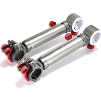 Odipie - 2 Stück Angelstuhl-Regenschirmhalter Universal-Schirmständer-Befestigungswerkzeuge 360°-Befestigungsclip (Silber) von ODIPIE