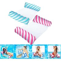 Odipie - 2-teilige Mehrzweck-Schwimmhängematte, faltbare Wasserhängematte, schwimmende Hängematte, aufblasbare 4-in-1-Poolhängematte, aufblasbare von ODIPIE