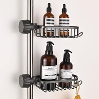 Odipie - 2er-Set Duschregal ohne Bohren, Duschseifenschale, Badezimmeraufbewahrung und -organisation und Shampoo-Aufbewahrungshalter, für 20–30 mm Odipie - 2er-Set Duschregal ohne Bohren, Duschseifenschale, Badezimmeraufbewahrung und -organisation und Shampoo-Aufbewahrungshalter, für 20–30 mm von ODIPIE