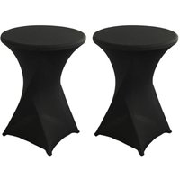 Odipie - 2er-Set schwarze Bezüge für hohen Klapptisch 110cm hoch 60cm Kreis von ODIPIE