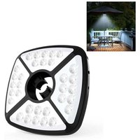 Odipie - 32 LEDs, wiederaufladbare Gartenschirmleuchte, Sonnenschirmleuchte mit 2 Beleuchtungsmodi, 72 Stunden und eingebautem 2600-Akku, kabellos, von ODIPIE