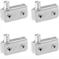 4 Stück Glastür-Drehscharniere, Glastürscharniere, Edelstahl, passend für 5–8 mm dickes Glas von ODIPIE