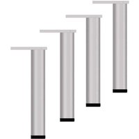 4er Set Möbelbeine Verstellbare 20cm Möbelfüße Metall Schrankfüße Stützfüße Beine für Sofa Tisch Silber 4er Set Möbelbeine Verstellbare 20cm Möbelfüße Metall Schrankfüße Stützfüße Beine für Sofa Tisch Silber von ODIPIE