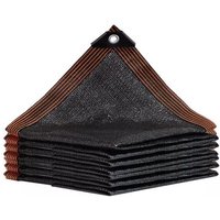 Odipie - 50 % Sonnenschutznetz, winddichte Segel mit Ösen, robustes Mesh-Schattennetz, blockiert UV-Strahlen, Pflanzen, Schwarz, für Blumengarten, von ODIPIE