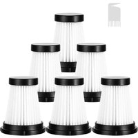 Odipie - 6 Stück Ersatz-HEPA-Filter und 1 Stück Reinigungsbürste für Moosoo K12, K12 Pro, K13 Akku-Staubsauger/Genius Invictus One 1.0 X7/2.0 von ODIPIE