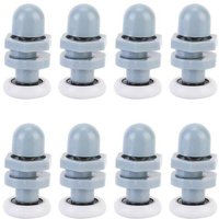 Odipie - 8 Stcke Radrollen, Duschtr Rollen Lufer Durable Kunststoff Schiebewalze Track Tr Rad Bad Glastr fr Bad Ersatzteile Schiebetren RDer(20mm) von ODIPIE