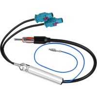 Odipie - Auto Radio Stereo Antennen Adapter, Auto 12V Radio Antenne Adapter Dual Fakra an mnnliches din Kabel mit Verstrker von ODIPIE